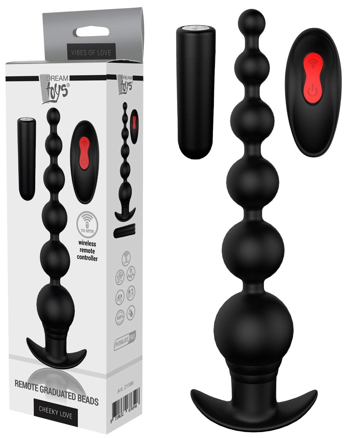 Dream Toys Cheeky Love Vibrator Black One Size