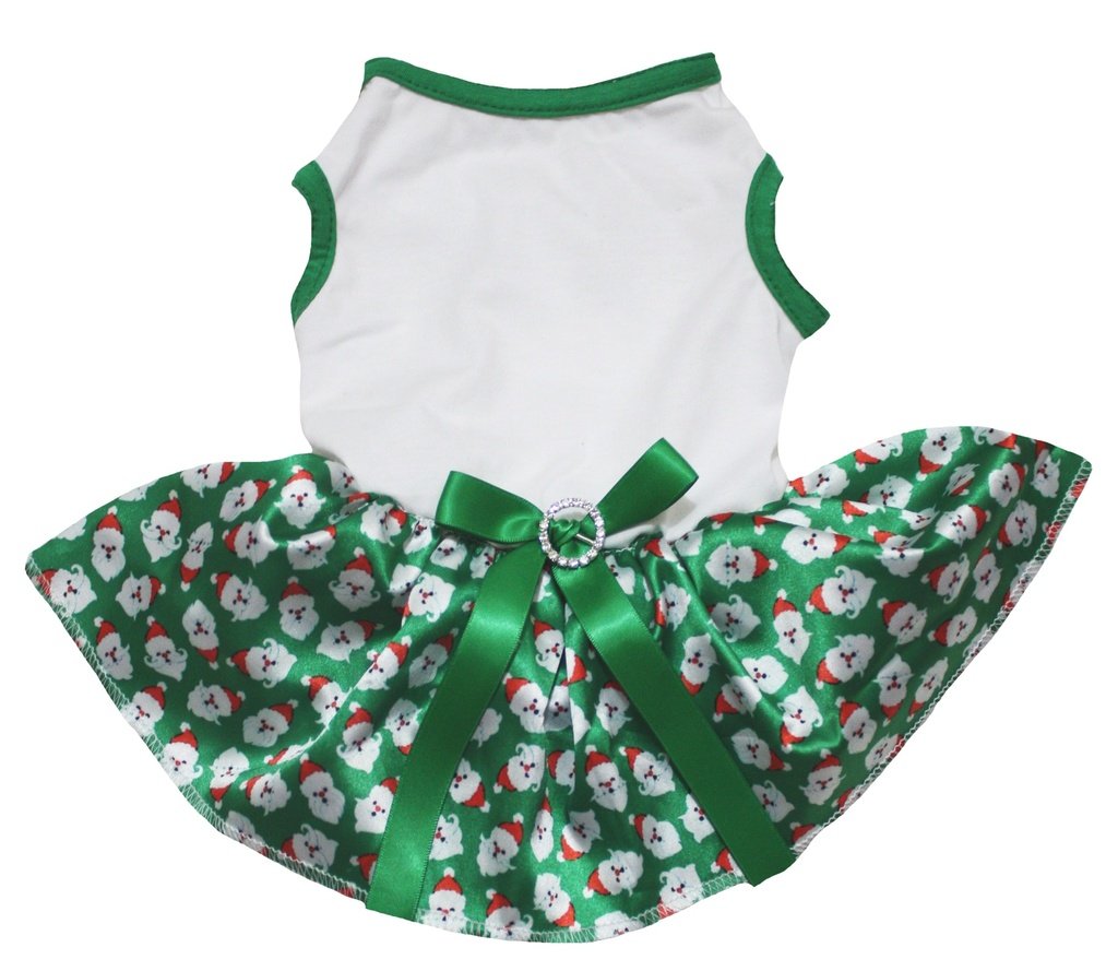 Robe de Noël pour chien avec tutu vert, le cadeau idéal sous le sapin