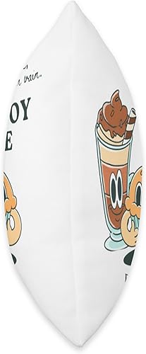 Miniatura 2 de Enjoy Life-Food Lover Throw Pillow, 16x16, Multicolor