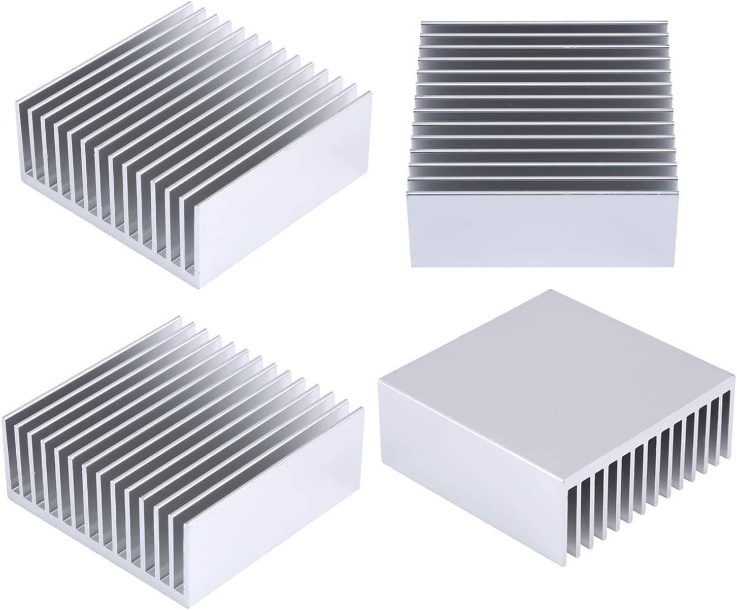 4pcs 50mm Heatsink Kit 50x50x20mm Aluminum Heat Sinks, Cooler Heat Sink for GPU, Led