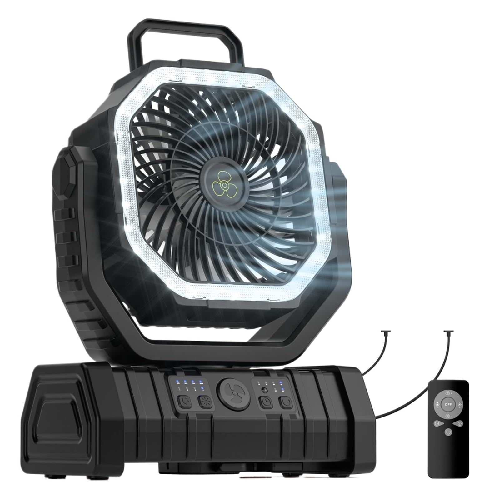 Ventilador de camping para tienda de campaña al aire libre ligero 2