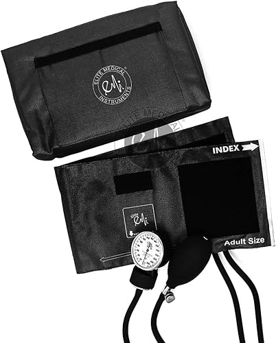 Miniatura 5 de Elite Medical Instruments EBE-340, estetoscopio Sprague Rappaport, color sea frost y tensiómetro negro