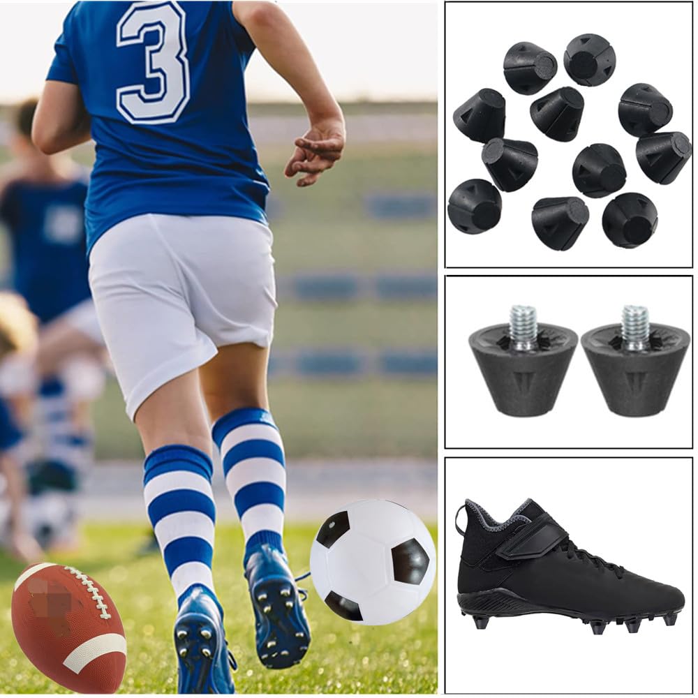 16 x tacchetti da calcio da 13 mm e 16 mm di ricambio per scarpe sportive con testa in metallo, scarpe sportive con punte