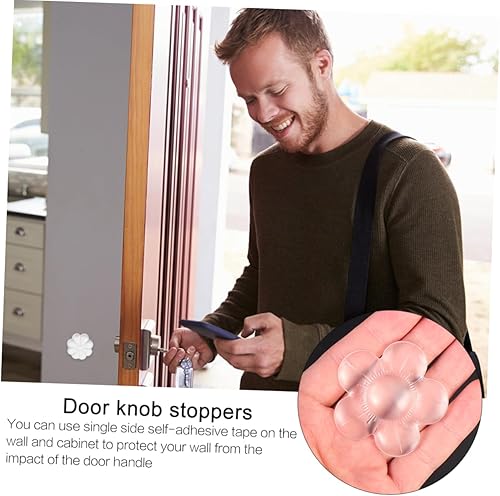 Miniatura 3 de STOBOK 10 piezas de amortiguadores de puerta, protector decorativo para puerta, tope de puerta, tope de puerta, tope de puerta de gabinete, tope de