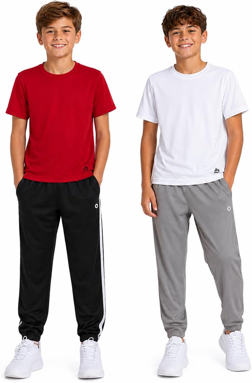 Rbx Boys Tricot Joggers Short Sleeve