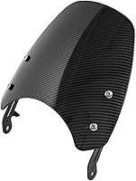 Vista 10 de Parabrisas de motocicleta doble burbuja para Bonneville T100 T120 2016 2017 2018 2019 2020 2021 2022 2023 2024 Deflector Flyscreen (humo claro)
