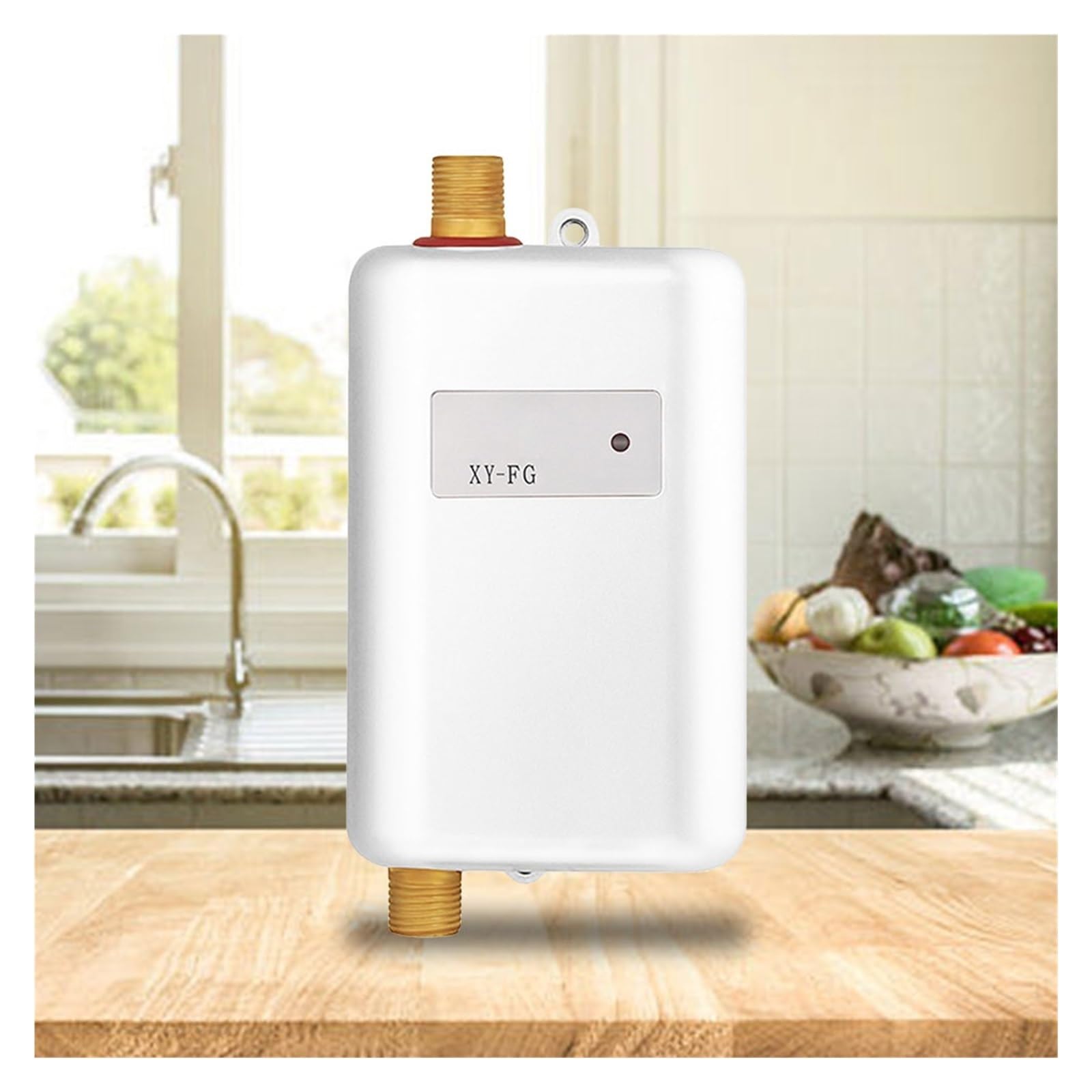 Scaldabagno Elettrico, Scaldabagno Elettrico Boiler Istantaneo in Acciaio Inossidabile 304 3800W 0,04Pa for Lavaggio Doccia/Bagno/Cucina(Prefilter)