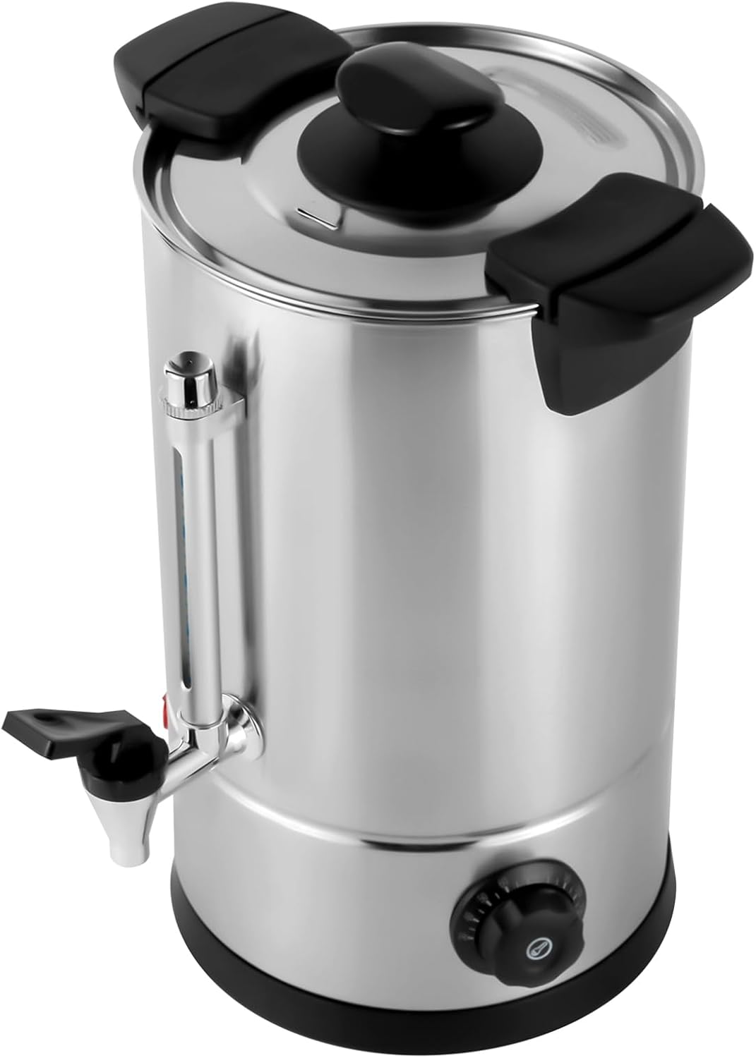 Coffee Urn, 8L/2.11gal 1KW Large Stainless Steel Stainless Steel Percolate Coffee Maker Hot Water Urn, Hot Water Dispenser Large Commercial Coffee Machine for Home, Party, Office, Wedding (8L,1KW)