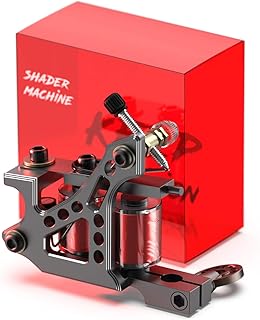 STIGMA Tattoo Machine CNC Carved from Italy Handmade Tattoo Coil Machine Gun 12 Wrap Coils for Shader