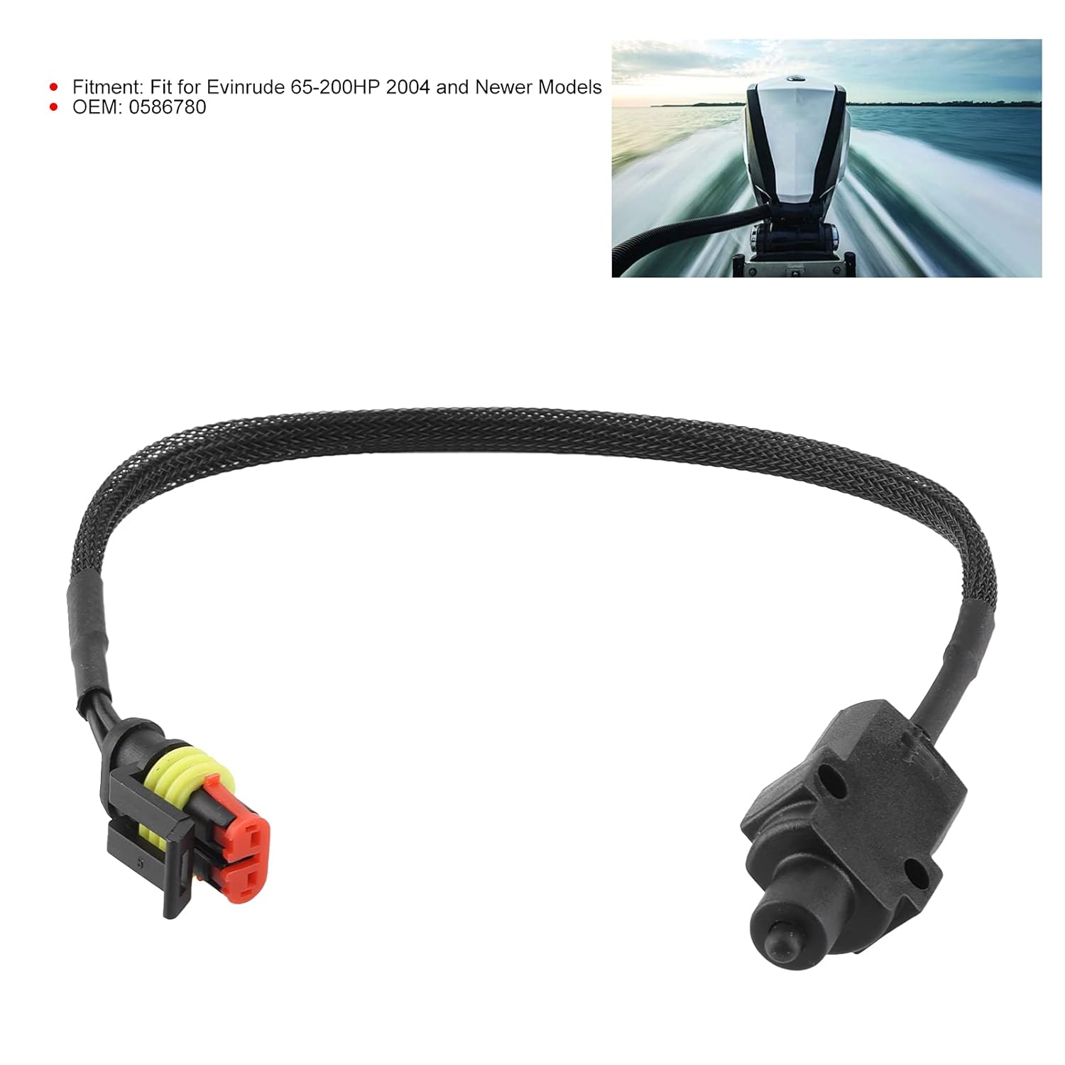 0586780 Neutral Start Safety Switch Boat Engine Neutral Switch Replacement Accessory for 65-200HP 2004-On