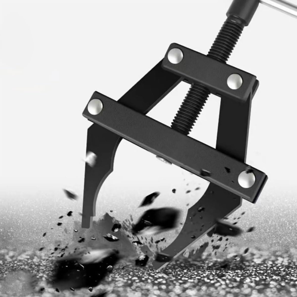 Happyyami Tensor de Cadena Ajustable de Acero Negro Multifuncional para Mantenimiento de Cadenas Industriales y Motocicletas Tamaño L