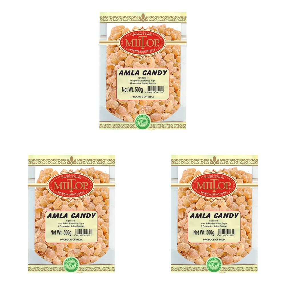 MILTOP Mltop Natural Dried Amla Sukha Amla for eating, 500g (Pack of 3) — Amazon image 2
