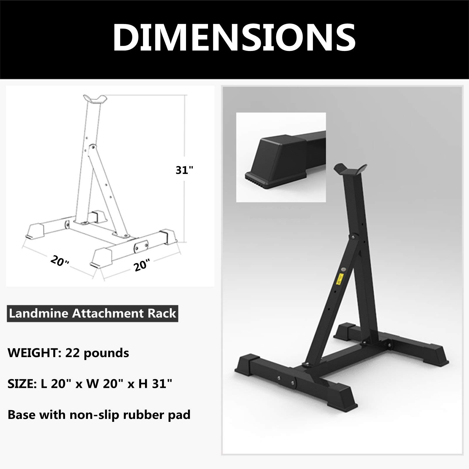 Amazon.com : YIXUAN FITNESS Landmine Stand Attachment : Sports