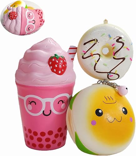 WeYingLe Juguetes blandos de panda Squishies Jumbo Panda Squishies Slow Rising Panda Cream perfumado Squishy Alivio del estrés e Inspiración