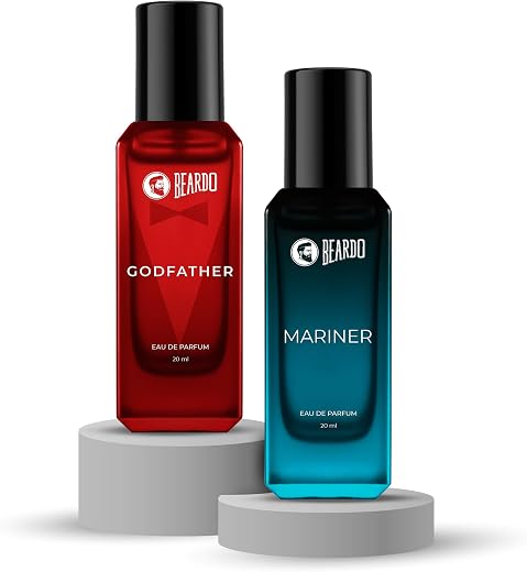 Beardo The Everyday Combo- GodFather &amp; Mariner Perfume for Men (20ml x 2) | Long Lasting Fragrance | Long Lasting Perfume ...