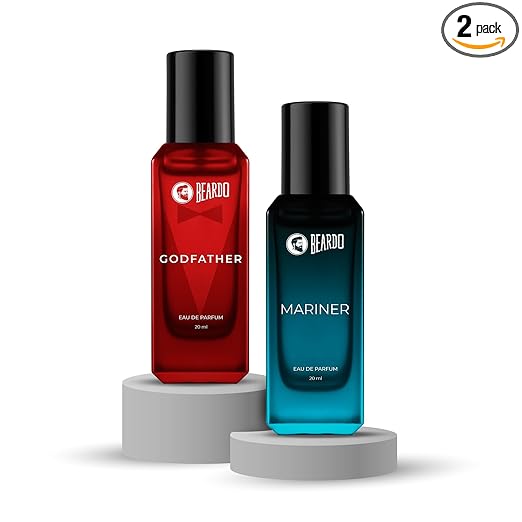 Beardo The Everyday Combo- GodFather & Mariner Perfume for Men (20ml x 2) | Long Lasting Fragrance | Long Lasting Perfume for Men | Gift for Men | Gift for Friend