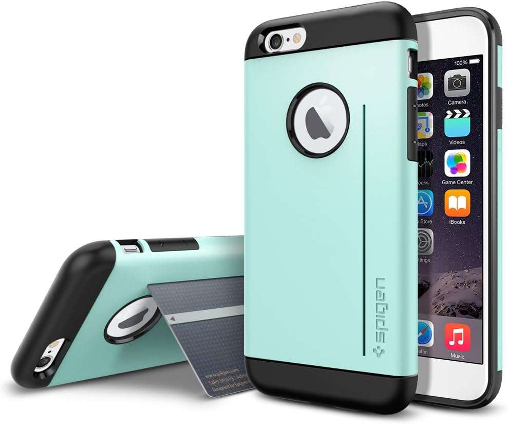 Spigen Slim Armor S iPhone 6 Case with Advanced Drop Protection and Dual Layer Design for iPhone 6S / iPhone 6 - S Mint