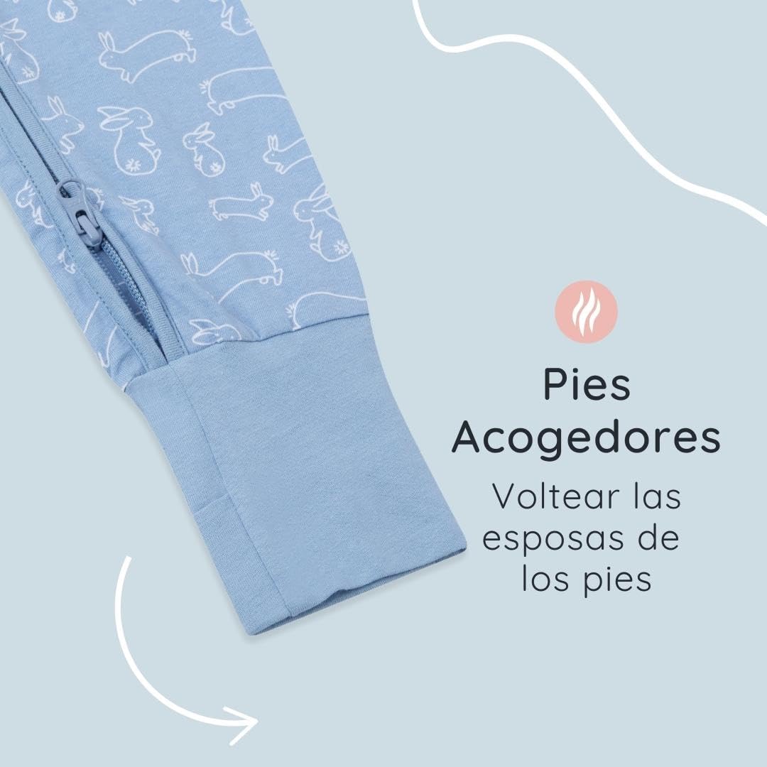 Bramble & Bear Pijama Bebé Niño y Niña (Packs de 2) - Algodón Orgánico. Pijamas Enteros para Bebés Supersuaves — view 4
