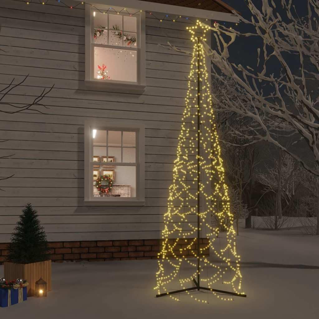 Arbre de Noël artificiel pour jardin et grand salon avec 500 LED chaudes