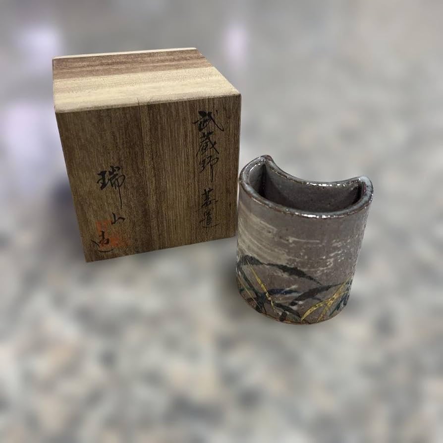 瑞山造 武蔵野 蓋置 木箱入り 茶道具 伝統工芸品 コレクション 小物 格安 Amazon.co.jp: 瑞山造 武蔵野 蓋置 木箱入り 茶道具 伝統工芸品