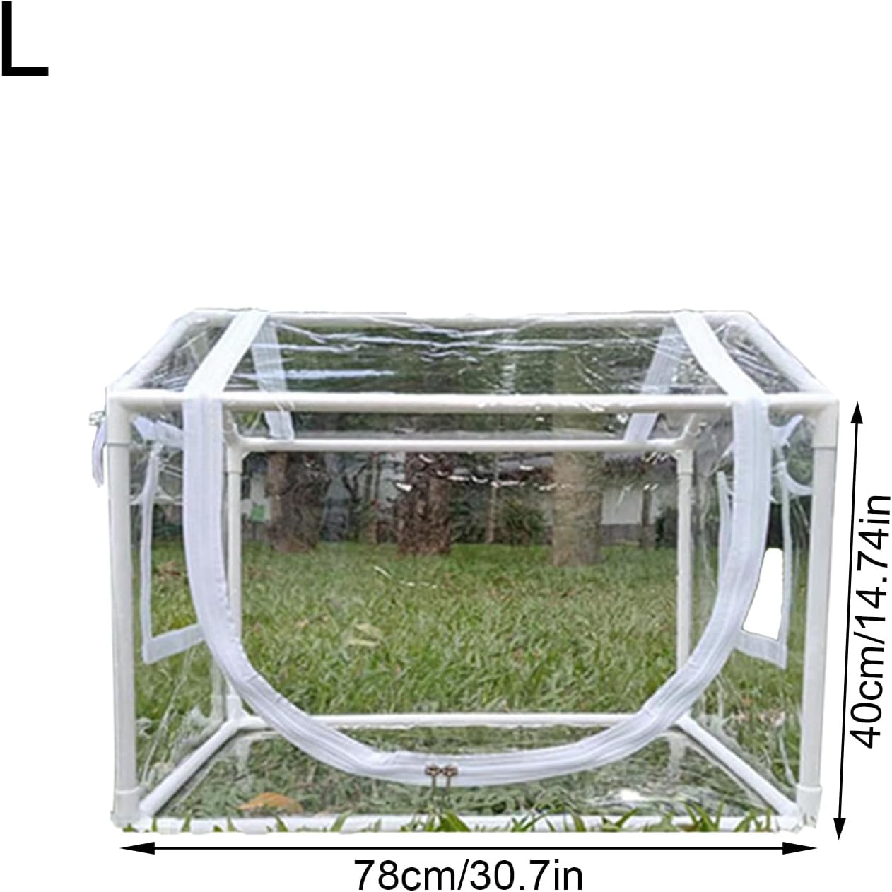Detachable Plant with 6 Sided Heat Suitable for Balcony Garden Clear PVC Garden Cloche for Indoor Outdoor Use PVC Cloche with Ventilation Portable Growing Tent with Insulation Rack