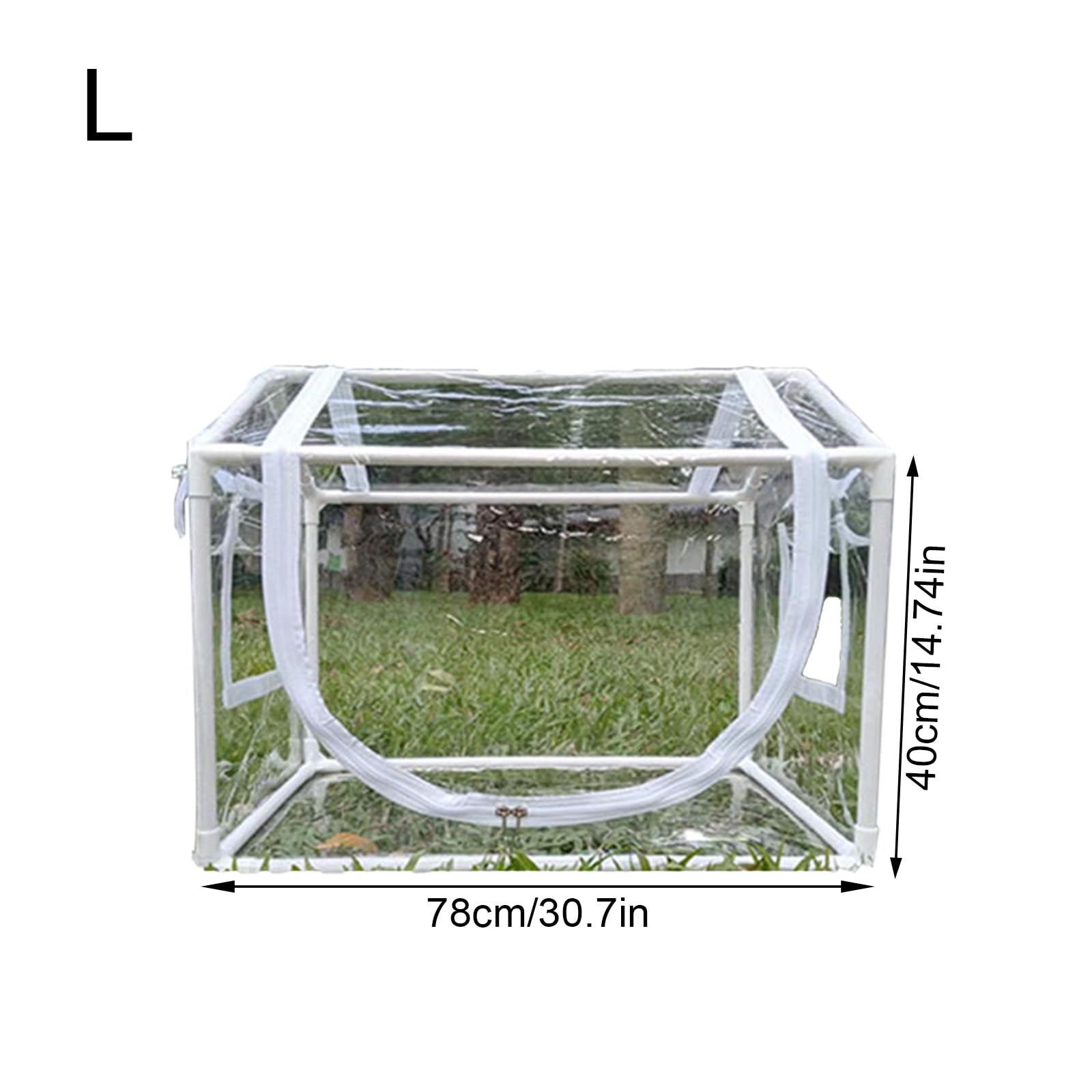 Architektonische PVC Wachstumskammer mit 90% Lichtdurchlässigkeitsrahmen für den Innen und Außenbereich, transparente PVC Gartenglocke für den Innen und Außenbereich, Pflanzenglocke mit Belüftung,