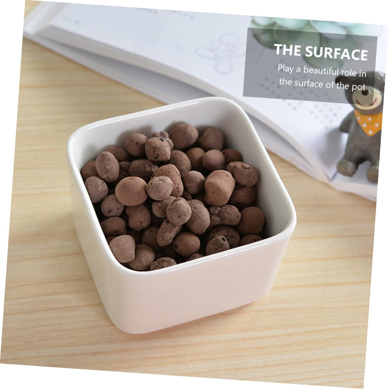 Blähton Granulat 1kg für Blumentöpfe, Atmungsaktiv, Ton Schiefer