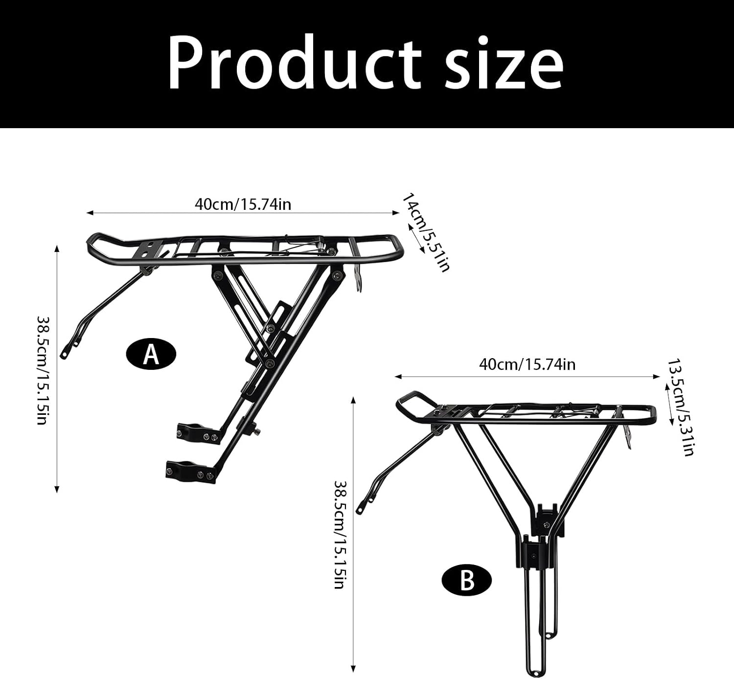 Lasting Rear Mount Cargo Rack for Cycling Adventures and Daily Transport Needs Bike Adventure Rack