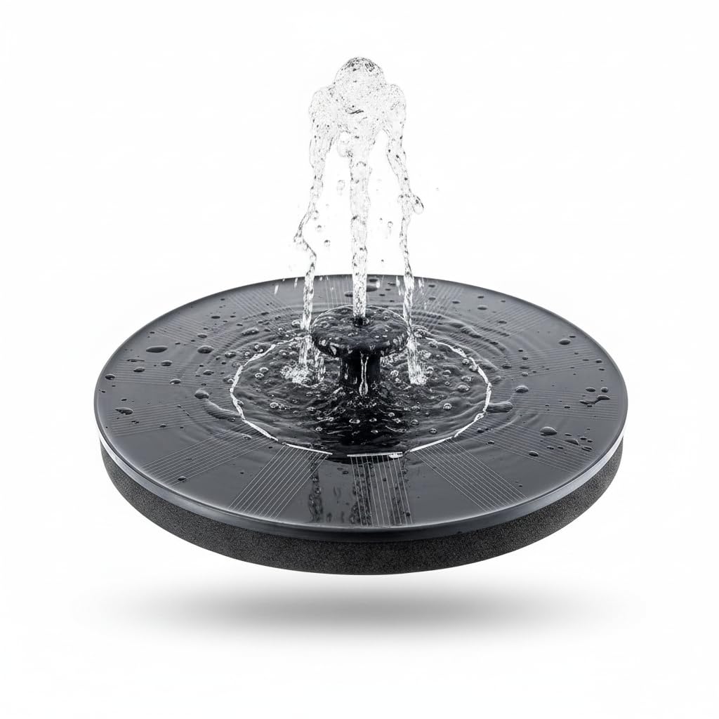 Drumstone (𝐄𝐱𝐥𝐮𝐬𝐢𝐯𝐞 𝟐𝟎 𝐘𝐞𝐚𝐫𝐬 𝐰𝐚𝐫𝐫𝐚𝐧𝐭𝐲) 1.4W Solar Bird Bath Fountain Pump with Floating Water Spray Nozzle for Garden, Pool & Outdoor Decoration-image-27