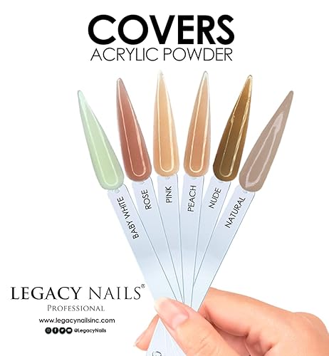 Miniatura 7 de Legacy Nails Polvo acrílico de cobertura profesional, 4 onzas, ideal para arte de uñas francés, crea arte de uñas, extensiones de uñas que