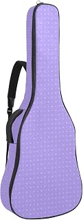 Bolsa para guitarra impermeable con cremallera, suave para guitarra, bajo, acústico y clásico, color lila
