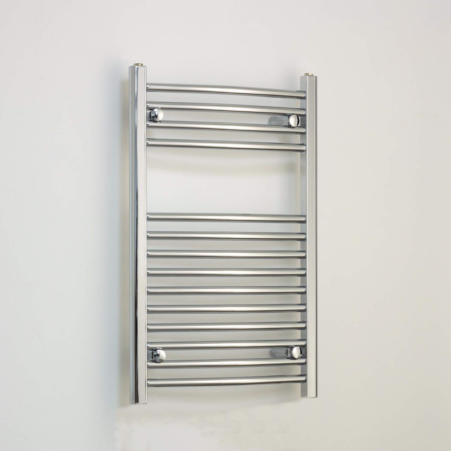 Companyblue ECO Rad Curved Chrome Heated Towel Rail Radiator Ladder Bathroom Warmer (500mm wide, 600mm high)
