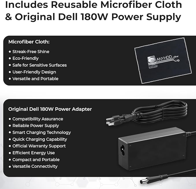 Docking Station Dell WD19 Dual Monitor Hub USB-C 180W miniatura 7