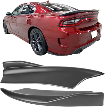 Fit 2015-2023 Dodge Charger Rear Aprons Matte Black