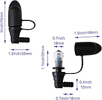 Vista 9 de Hydration Bladder Bite Valve Replacement Mouthpiece Fit for Any Water Backpack and Most Brands, with Manual Switch Valve