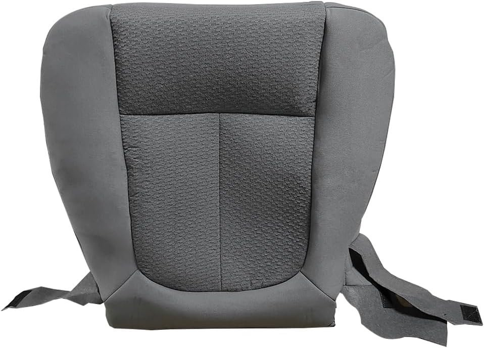 Driver Side Bottom Seat Cover Replacement Fits for Ford F150 XLT XTR STX XL 2011-2014 Fabric Cloth Gray