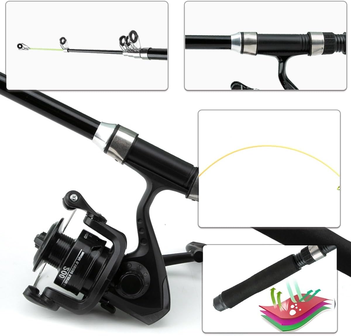 Luya Set Portable Long Range Straight Handle Fishing Gear image 2