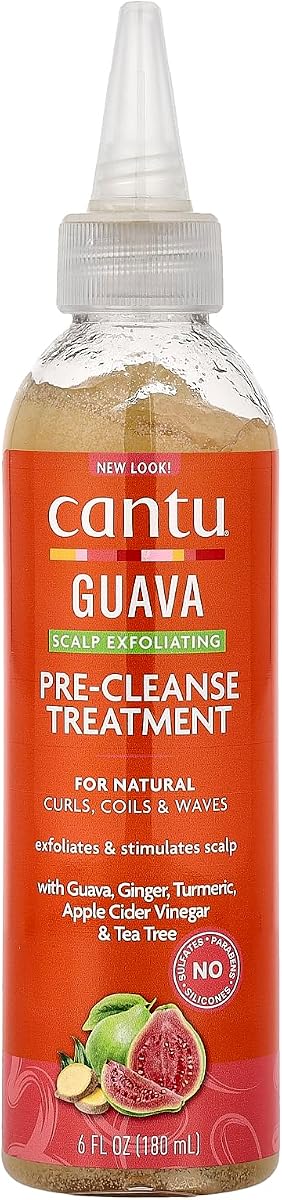 Guava & Ginger, Tratamiento previo a la caca exfoliante del cuero cabelludo, 6 fl oz (180 ml), Cantu
