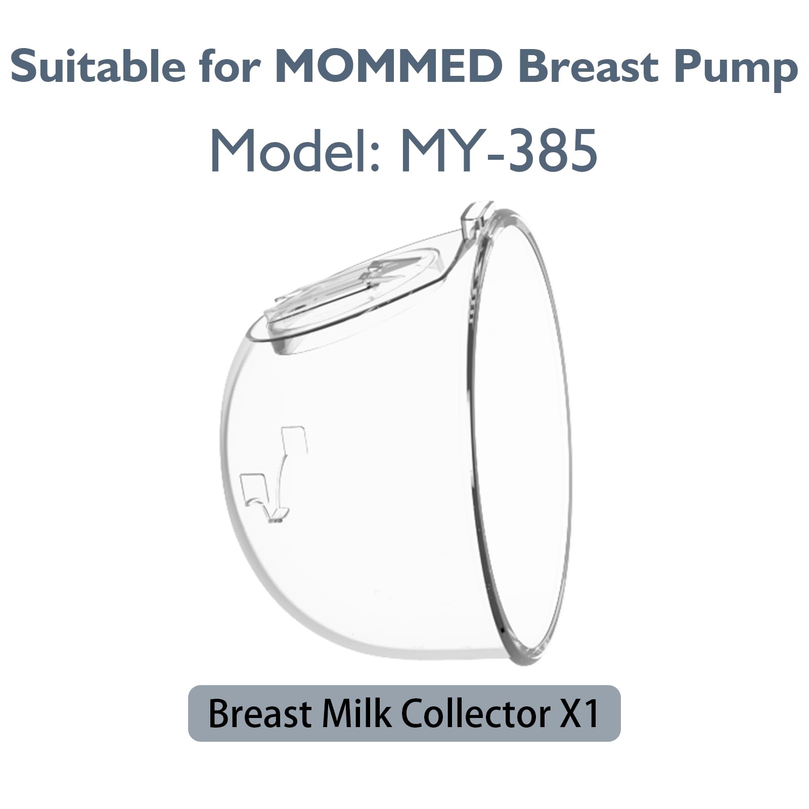MOMMED MY-385 Breast Pumps Accessories, Breast Milk Collector Part, Suitable for MOMMED MY-385 Wearable Breast Pump - Image 2