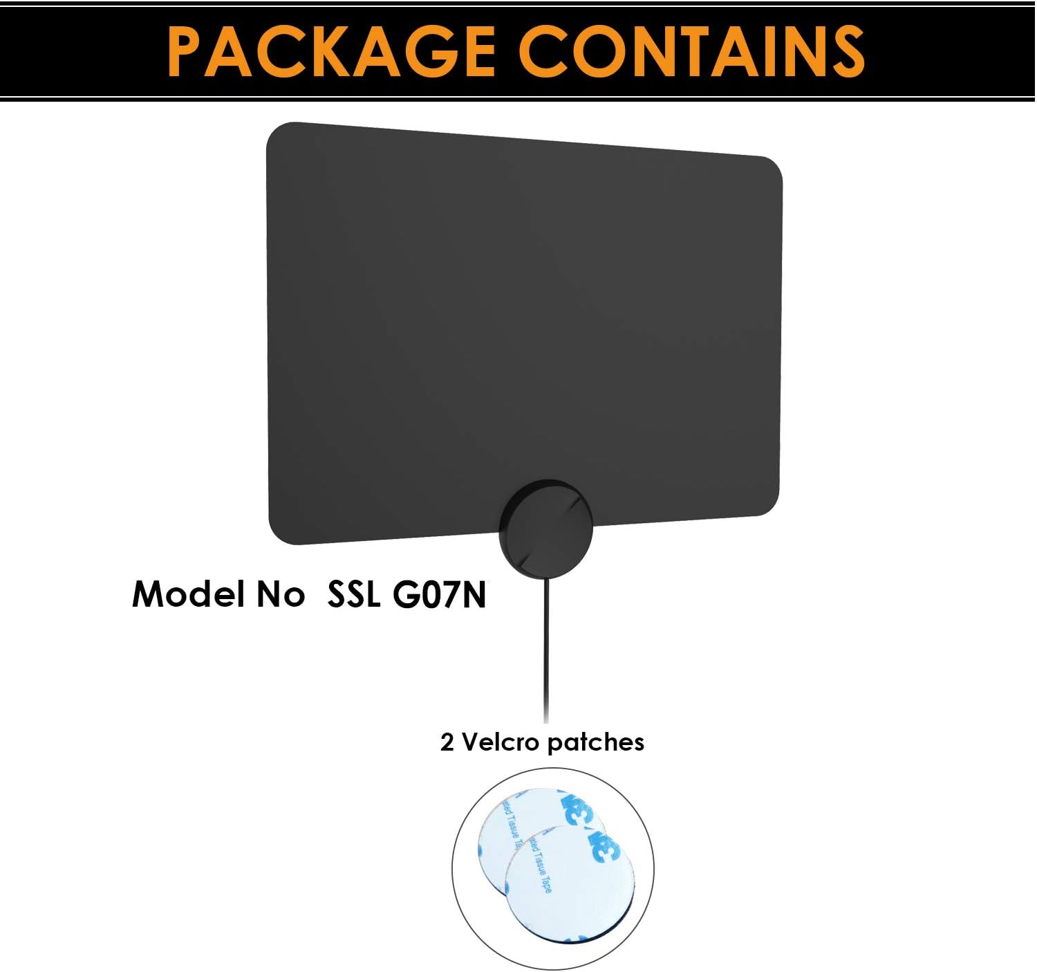 SSL-G07N Indoor Amplified Digital HDTV 4G Aerial Antenna, Model Supports All Television Freeview HD Digital TV - Image 4