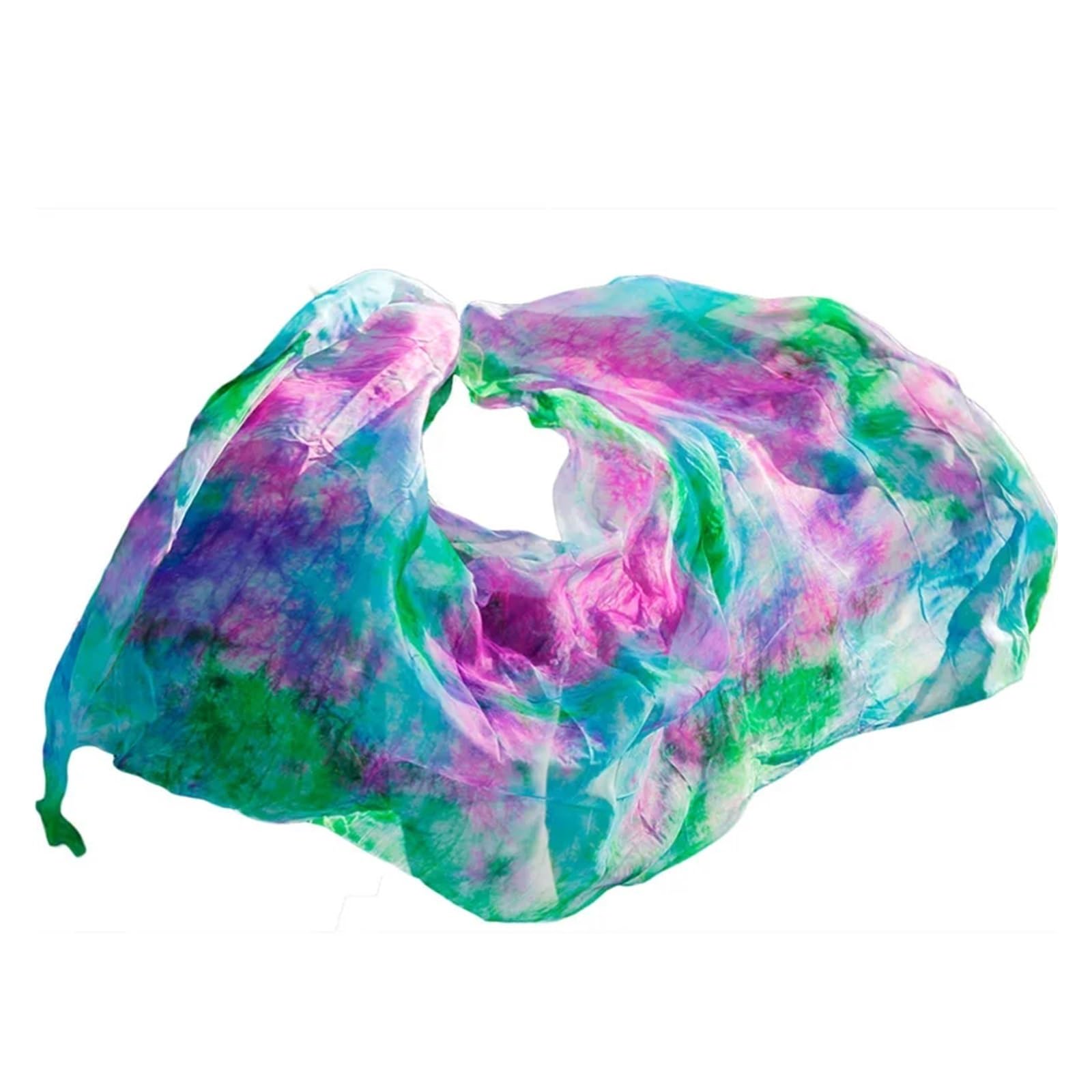 Velo di seta per danza del ventre da donna Puntelli di danza del ventre in seta Velo Accessori for la danza delle donne Velo tinto a mano 200/250cm Veli di danza del ventre per spettacoli, feste, intr
