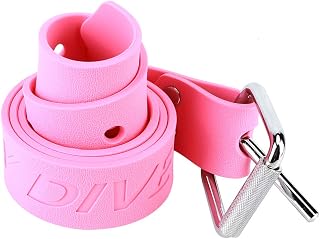 XIASABA Cinturón de peso de buceo, cinturón con hebilla, color rosa para deportes acuáticos