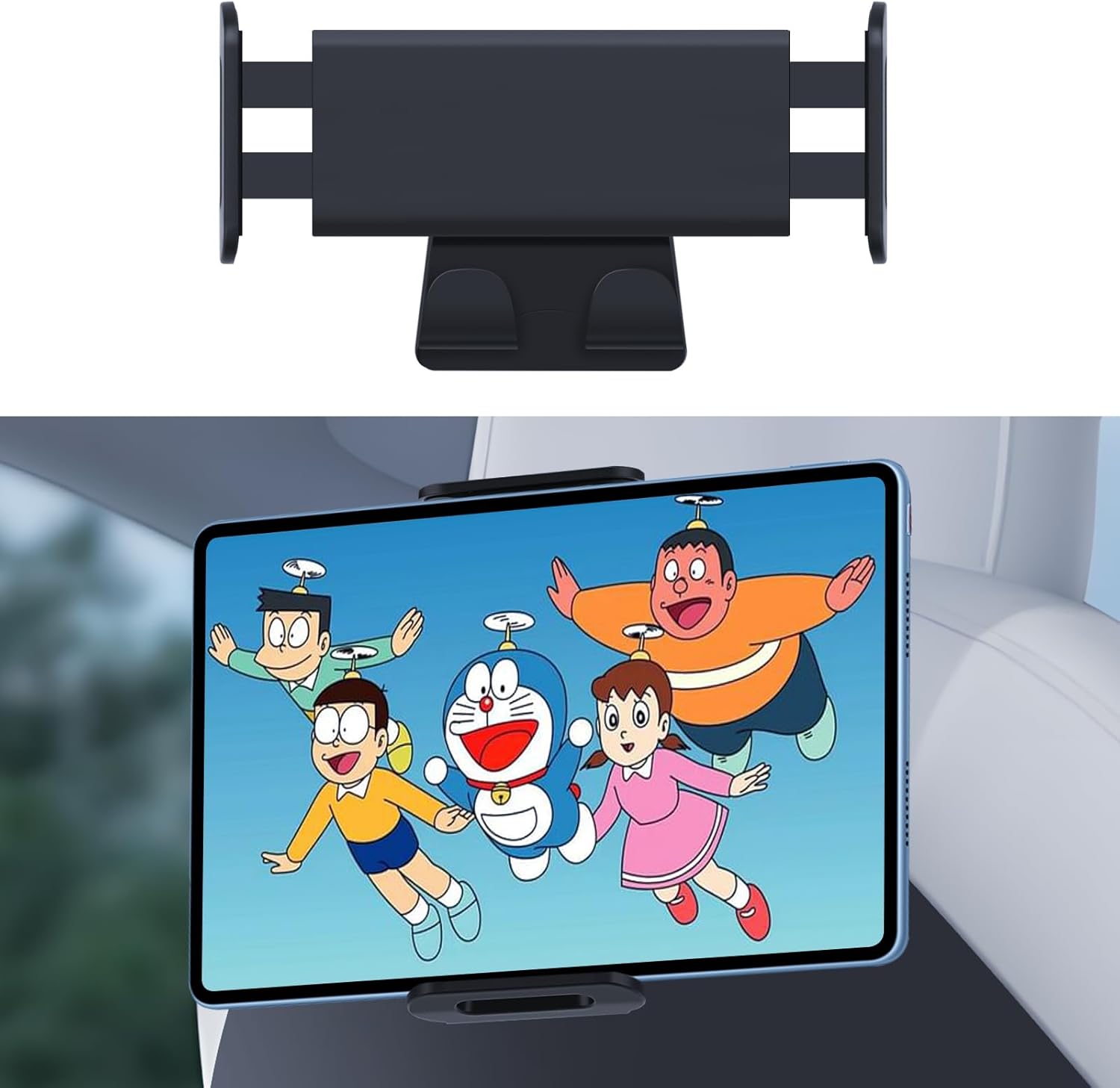 LANTU Tesla Model 3/Y/X/S Tablet Stand 360° Adjustable Tesla Accessory for iPad, Galaxy Tablet, iPhone, Samsung, Android Phones and More