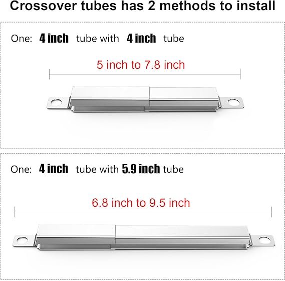 Hisencn Universal 304 Stainless Steel Carryover Tube for Charbroil Grills
