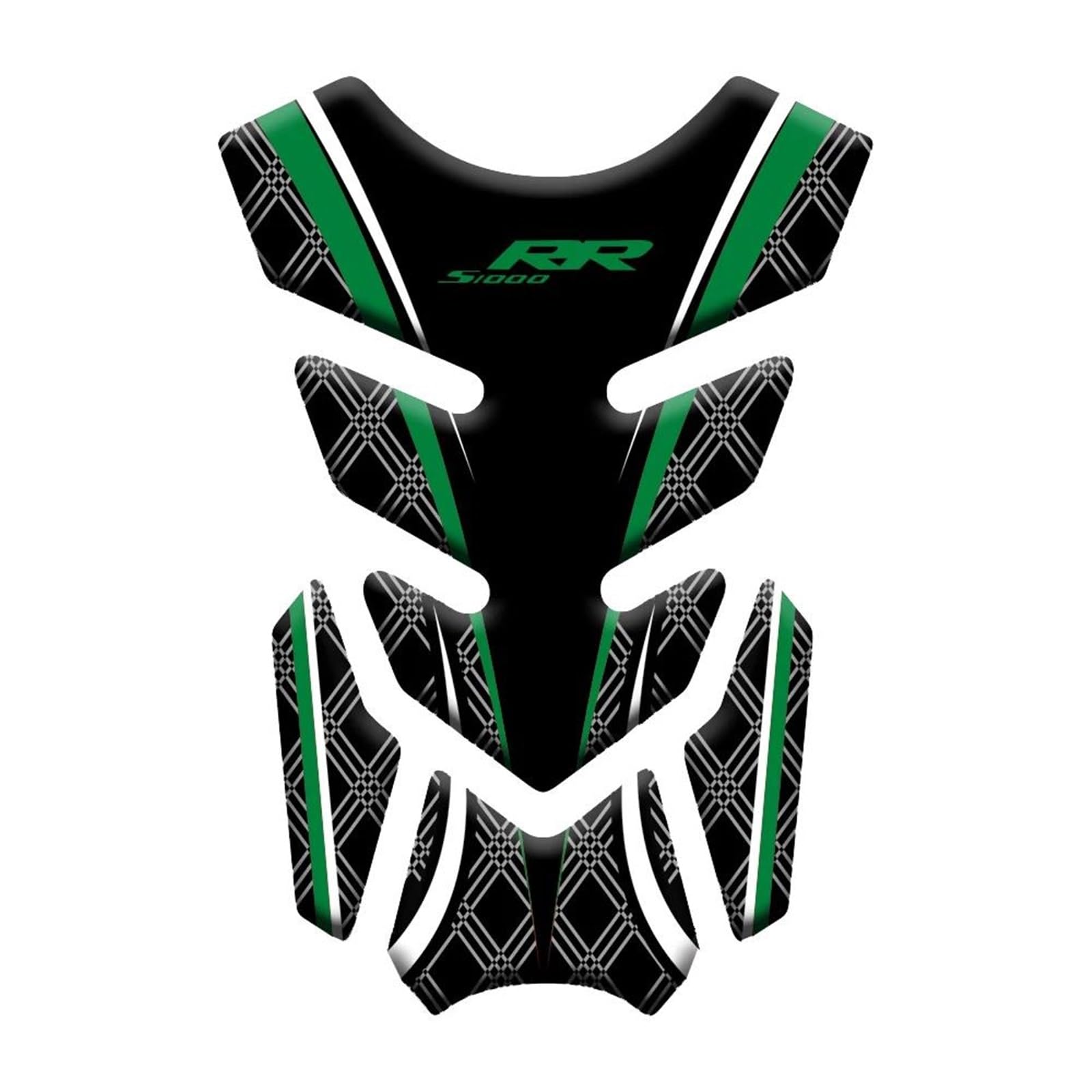 Jganrf Green 3D Motorcycle Stickers Decals Tank Pad Protector Emblem Badge Accessories For S1000rr S 1000Rr 1000 Rr