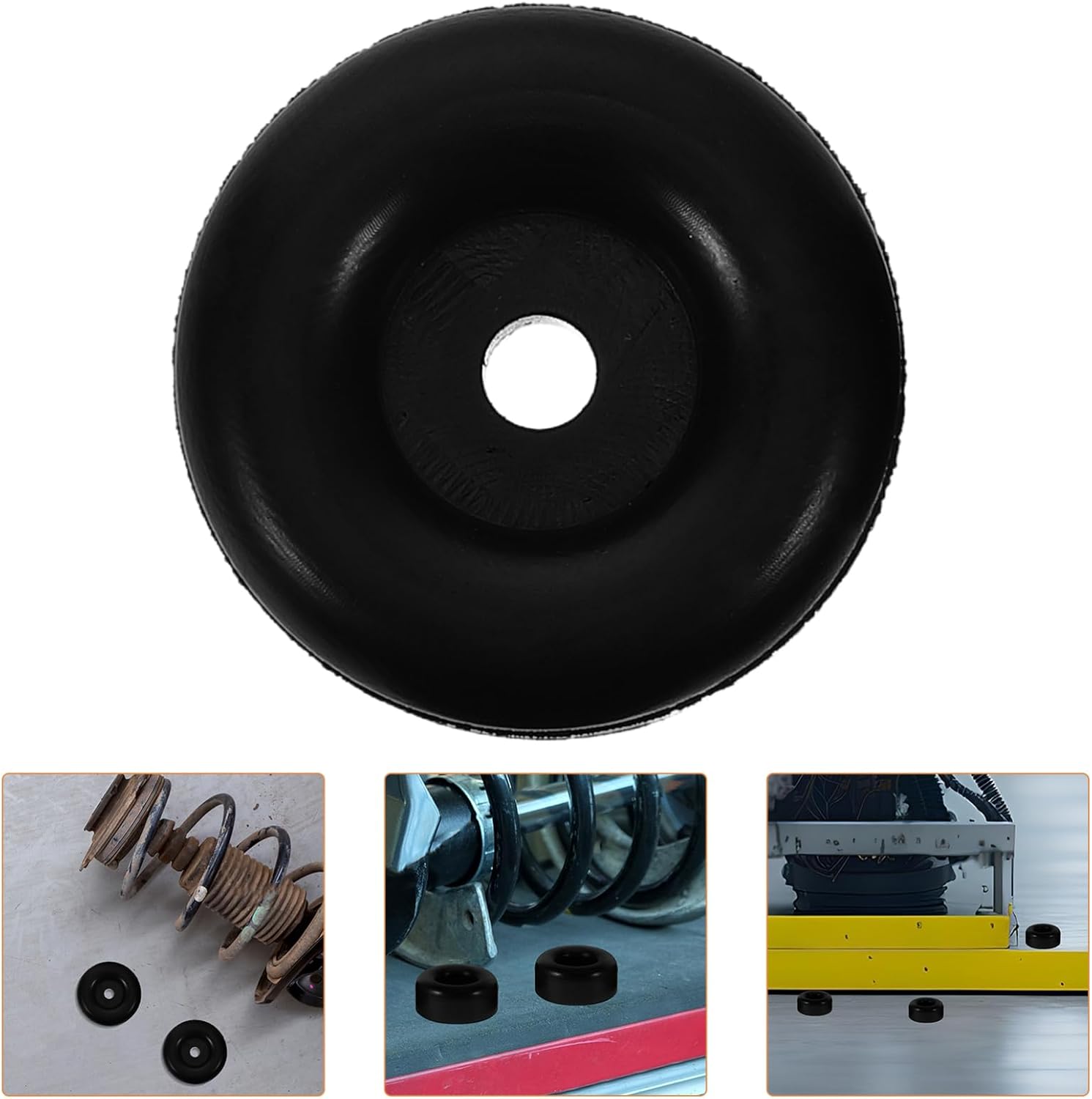Healifty 4pcs Wear-Resistant Rubber Bumpers for Noise Control and Shock Absorption Versatile Door Pads for Home and Industrial Use Wall Protector and Vibration Dampening