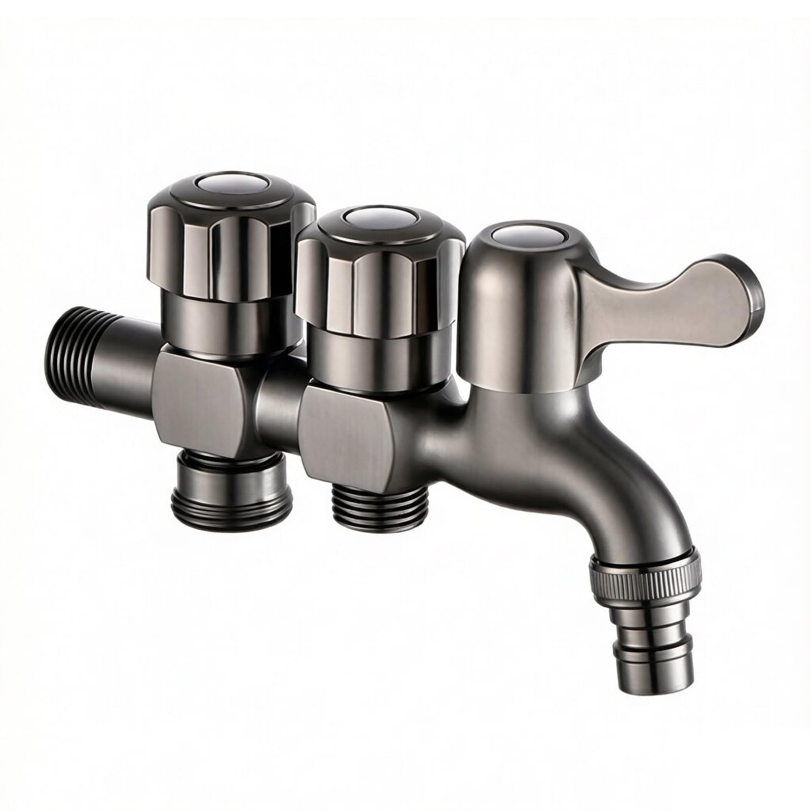 Grifo de 3 vías para solucionar la falta de tomas de agua fría en lavadoras y baños