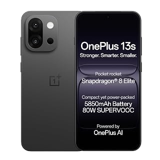 OnePlus 13s | Snapdragon® 8 Elite | Smarter with OnePlus AI | Lifetime Display Warranty | 12GB+256GB | Black Velvet