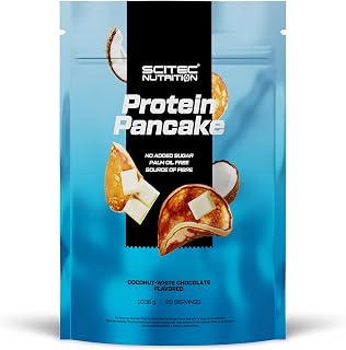 Scitec Nutrition Protein Pancake, Oat-Based Pancake Powder with whey Protein, Milk Protein and Sweetener, 1036 g, White Chocolate-Coconut