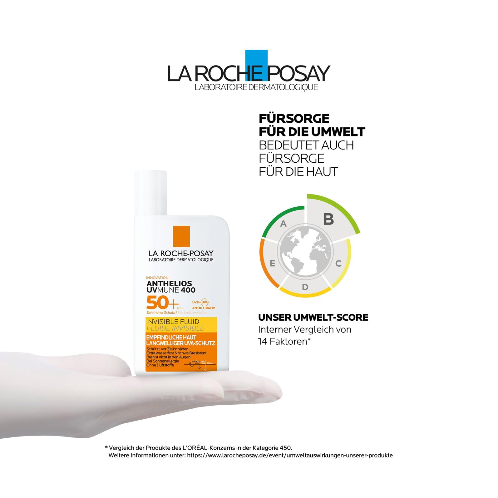 La Roche Posay Sonnenfluid für das Gesicht für zu Sonnenallergie neigende und empfindliche Haut,... Ansicht 12